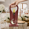 Custom Mr Mrs Personalized Wedding Leather Wine Bag Engagement Gift, Wedding Gift CH07 896534
