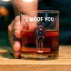 Custom Photo Dog Dad I'm Not From Your Sack But I'll Always Have Your Back - Personalized Whiskey Glass CH07 895570