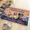 Even My Dog Waiting For America's 250th Personalized Doormat For Dog Lover CH07 910326