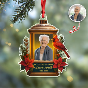 Custom Photo In Loving Memory Memorial Acrylic Ornament HA75 897204