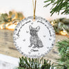 Custom Dog Breeds Not A Day Goes By Memorial Dog Toile De Jouy Style Ceramic Ornament HA75 897124