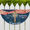 Custom Family Name Blessed to See 200 & 250 Years Bicentennial Semiquincentennial Christian Non-Pleated Fan Flag HO82 901938