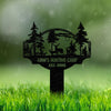 Custom Name Deer Forest Personalized Garden Stake HA75 920030
