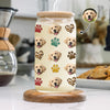 Custom Dog Cat Pet Photo Glass Can With Lid Gift for Pet Lovers HA75 898296