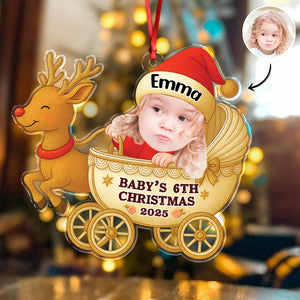Custom First Christmas Photo - Personalized Acrylic Ornament Christmas Gift For Family CH07 899092