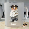 Custom Photo And Name Dog Glass Mug For Dog Pet Lovers CH07 896658