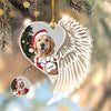 Custom Photo Dog Memorial Wing - Personalized Acrylic Ornament LM32 895869