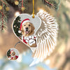 Custom Photo Dog Memorial Wing - Personalized Acrylic Ornament LM32 895869