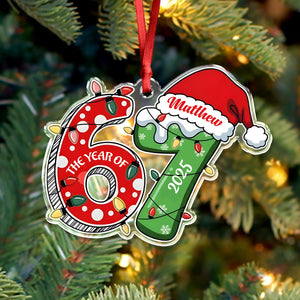 The Year Of Six Seven Custom Name 67 Acrylic Ornament CH07 899160