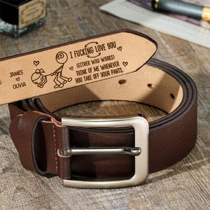 Custom Couple Name I F*cking Love You Funny Belt Naughty Valentine Gift CH07 910100