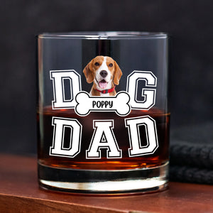Custom Photo Dog Dad We Sniff Together, We Stick Together Whiskey Glass HO82 894188