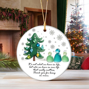 Custom Photo Meaningful Friendship Sea Besties Ceramic Ornament HO82 900220