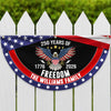 USA 250 Years Of Freedom Custom Family Name Non-Pleated Fan Flag CH07 910238