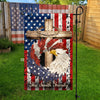 Personalized Patriotic Stars And Stripes Eagle Wreath Garden Flag HO82 901246