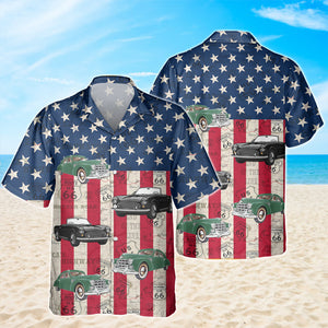 Custom Car Photo With America Flag Hawaii Shirt TH10 894079