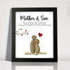 Personalized Mother & Son Pebble Art Picture Frame Heartfelt Gift for Mom TH10 898873