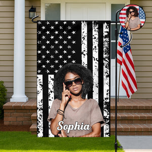 Custom Photo American Flag Garden Flag CH07 910380