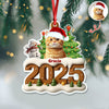 Custom Cat Photo Cozy Xmas Crew Acrylic Ornament Personalized Gift For Christmas HO82 900134