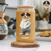 Custom Photo And Name Dog Glass Can For Dog Pet Lovers CH07 895340