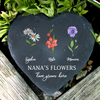 Personalized Birth Mother's Garden Love Grows Here Heart Shaped Stone LM32 899261
