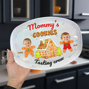 Custom Photo Cookie Tasting Crew Family Platter Christmas Gift For Mom And Grandma CH07 896226