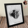 Custom Photo Song Lyrics Wall Picture Frame Valentine Day Gift For Wife Husband LM32 897729