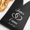 Personalized Groom & Bride Leather Wine Bag Engagement Gift, Wedding Gift CH07 896536