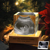 Custom Photo Baby Bump Engraved Crystal Photo With Light Gift For Family CH07 910052