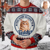 Custom Dog Cat Photo This Human Belongs To Christmas Ugly Sweater TH10 896049