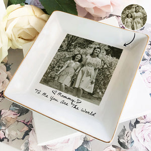 Custom Photo Love You Mom Jewelry Dish Gift For Grandma And Mom CH07 899884