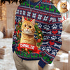 Custom Cat Photo With Christmas Wreath Ugly Sweater TH10 896275
