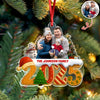 Custom Family Christmas Cake Crew Photo - Personalized Acrylic Ornament CH07 899702