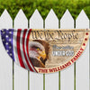 Personalized We The People, One Nation Under God, American Eagle Jesus Non-Pleated Fan Flag CH07 910564