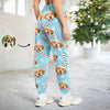 Custom Photo With Christmas Pattern - Personalized Sweatpants Gift For Dog Lovers CH07 896332