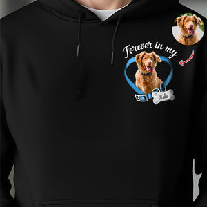 Custom Photo Dog Cat Forever In My Heart Memorial Dark Shirt HA75 897226