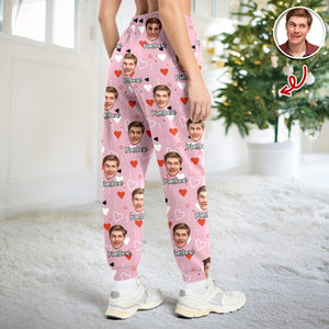 Custom Face Sweatpants Couple Gift, Valentine's Day Gift HA75 898402