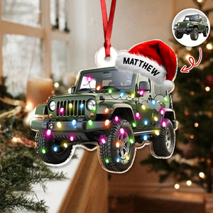 Custom Car Photo Acrylic Ornament For Christmas TH10 894439