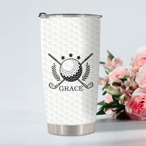 Personalized 3D Inflated Effect Fat Tumbler Gift For Golf Lover TH10 898127
