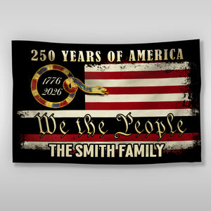Personalized 250 Years Of America - We The People Banner House Flag HO82 900972