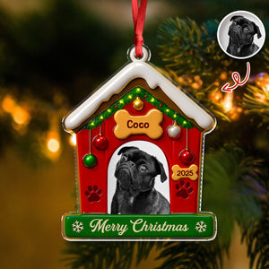 My First Christmas With Dog Photo Acrylic Ornament Gift For Dog Lovers CH07 896840
