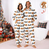 Custom Puppy Photo The Dog Father with Pawprints Design Onesie Pajamas LM32 897209