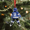 Custom Name Number Personalized Kid Hockey Player Acrylic Ornament HA75 897874