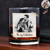 Custom Couple Photo Whiskey Glass Valentine Gift, Anniversary Gift HA75 898922