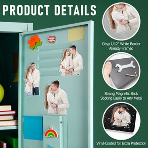 Custom Couple Photo Acrylic Fridge Magnet Gift For Couple HO82 900790