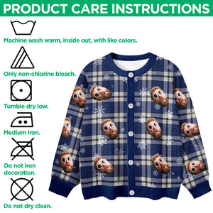Custom Photo Christmas Ugly Cardigan Gift For Family CH07 899836