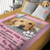 Custom Photo Dog Cat Miss Me No Fear Memorial Blanket HA75 920662