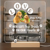 Custom Photo You Left Paw Prints On Our Hearts Memorial Acrylic Collar Frame CH07 896074