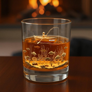 Fishing Man - Personalized Whiskey Glass Gifts For Fishing Lovers CH07 899874
