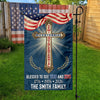Custom Family Name Blessed to See 200 & 250 Years Bicentennial Semiquincentennial Christian Garden Flag HO82 901936