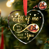 Custom Photo All Of Me Loves All Off You Couple Heart Shape Glass Ornament HA75 892836